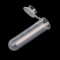 New 50Pcs 5ml Plastic Clear Snap Cap Centrifuge Tubes Vials Sample Lab Container