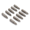 10Pcs 1/4" 25mm Pozidriv PZ1 Screwdriver Bit Set Repair Tools ScrewdriversKit Hex Shank Drill Bit For Power Household Hand Tools