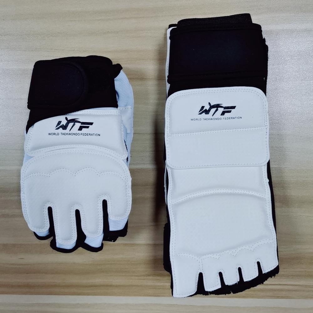 2020 New Half-finger Taekwondo Glove Fighting Foot Guard WTF Approved Martial Arts Hand Guard to Professional Boxing Glove Foot