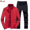 Autumn winter Men`s sets sportswear Tracksuit jackets + Pants Men Casual gym jogger Sporting Suits 6XL 7XL 8XL track suit men
