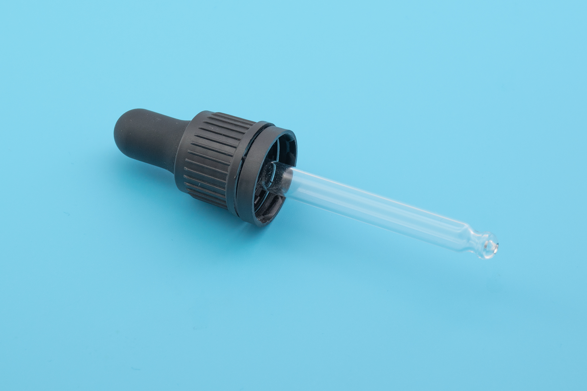 18/415 Black Tamper Evident/Child Resistant Dropper