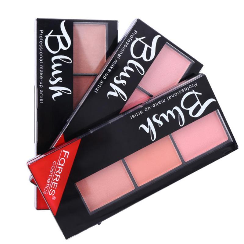Face Blush Palette Easy To Wear Makeup Natural Powder Rouge Women Makeup Natural Blush Palette Durable Colors Blush With Brush