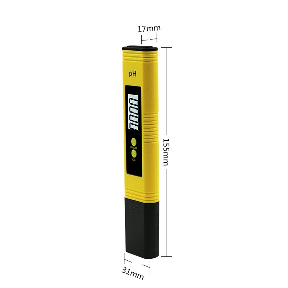 PH Meter Acidity Meter Pen of Tester Accuracy 0.01 Automatic Calibration Anti-skid LCD Digital Protable Water PH Tester