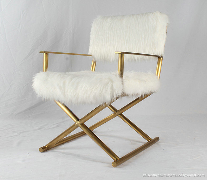 Jodi White Sheepskin Chair