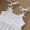 Fashion Kids Baby Girl Boy Summer Strap Cotton Sleeveless Solid Romper Jumpsuit Suspenders Pants Trousers Clothes Set