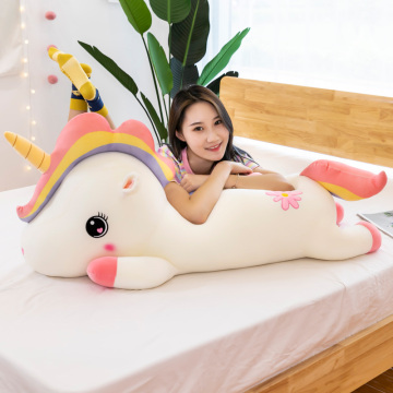 40-90CM Kawaii Plush Rainbow Unicorn Toy Stuffed Unicorn Sofa Plush Pillow Cushion Kids Children Toy Home Decoartion Girl Gift