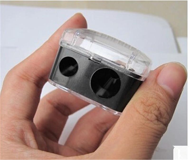 Brand New Double Holes Cosmetic Sharpener Pencil Sharpener For Cosmetic Brush/Eyeliner Pencil/Makeup Pencil Useful
