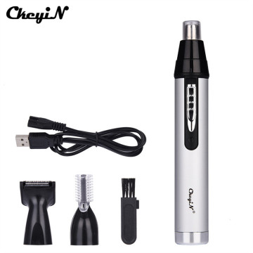 3 in 1 Electric Nose Hair Trimmer Women Temple Eyebrow Shaping Device Shaving Razor Cutting Machine Remover For Adult Lady 37