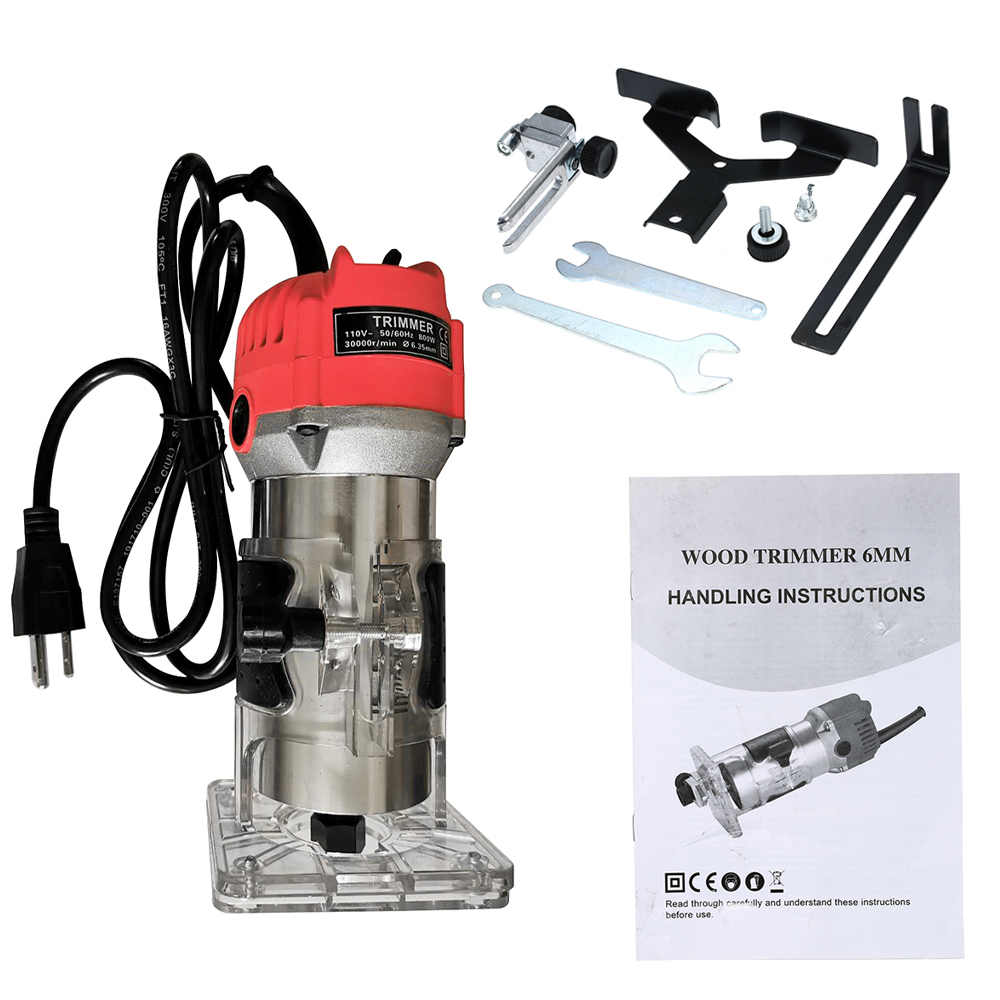 220V 800W Mini Wood Router Carving Machine Carpentry Woodworking Power Tools Milling Engraving Slotting Trimming Machine Router