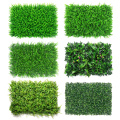 Artificial Grass Lawn Turf Simulation Plants Landscaping Green Plastic Lawn Door Shop Image Backdrop Grass Flores Wall Decor