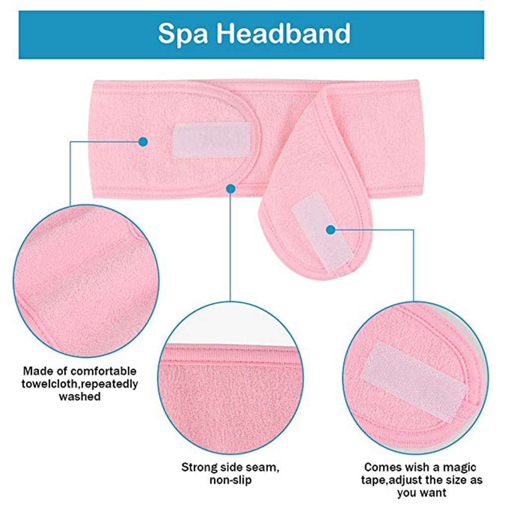 Hair Band Headbands for Women Adjustable Facial Hydrotherapy Headscarf Makeup Bath Towel Sports Headscarf gumki do wlosow