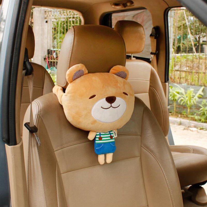 Children Kids Cartoon Car Headrest Pillow Super Soft Head Rest Travel Support Auto Neck Protection Pillow Auto Car Accessories