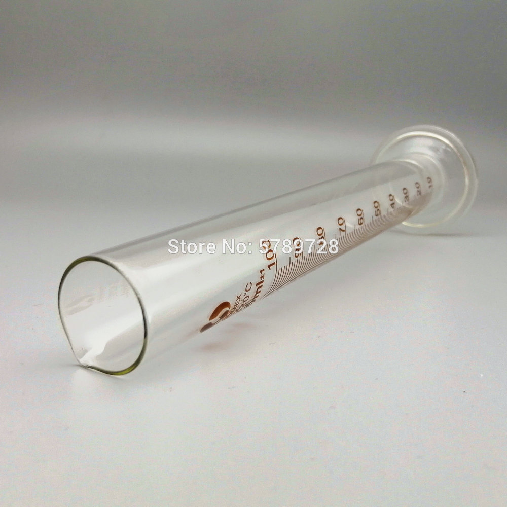 1set (5ml, 10ml, 25ml, 50ml, 100ml) Glass Graduated Measuring Cylinder Chemistry Laboratory Supplies