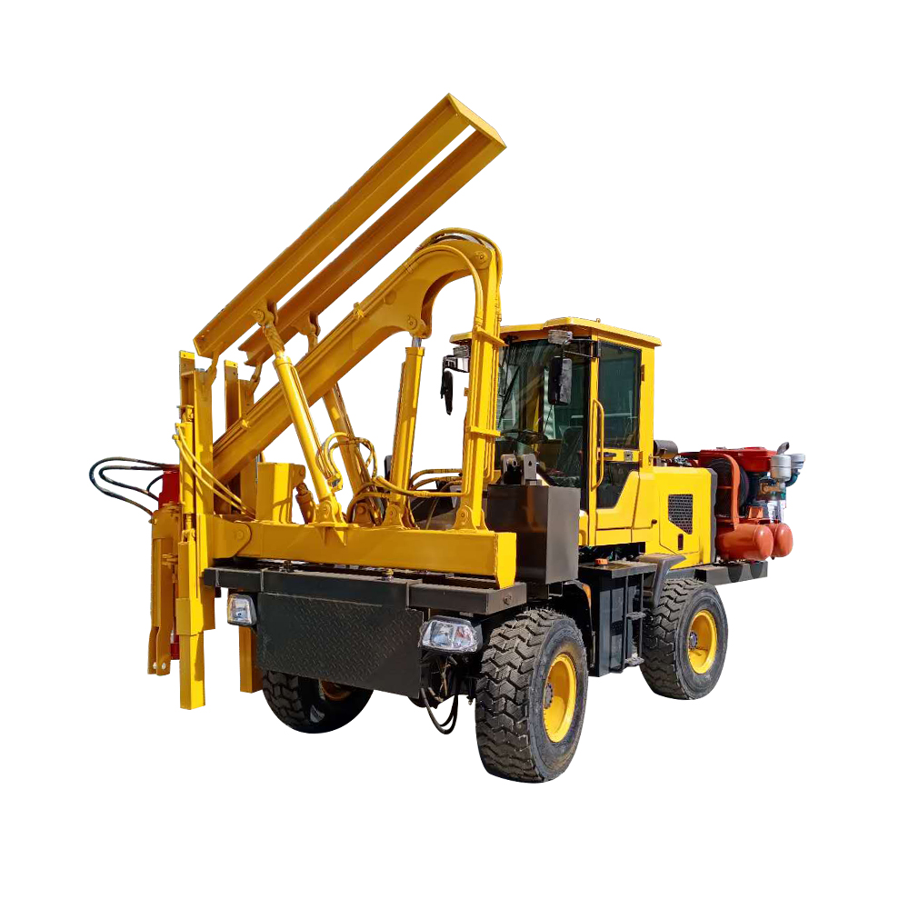 Truck mounted multifunctional fence pile driver