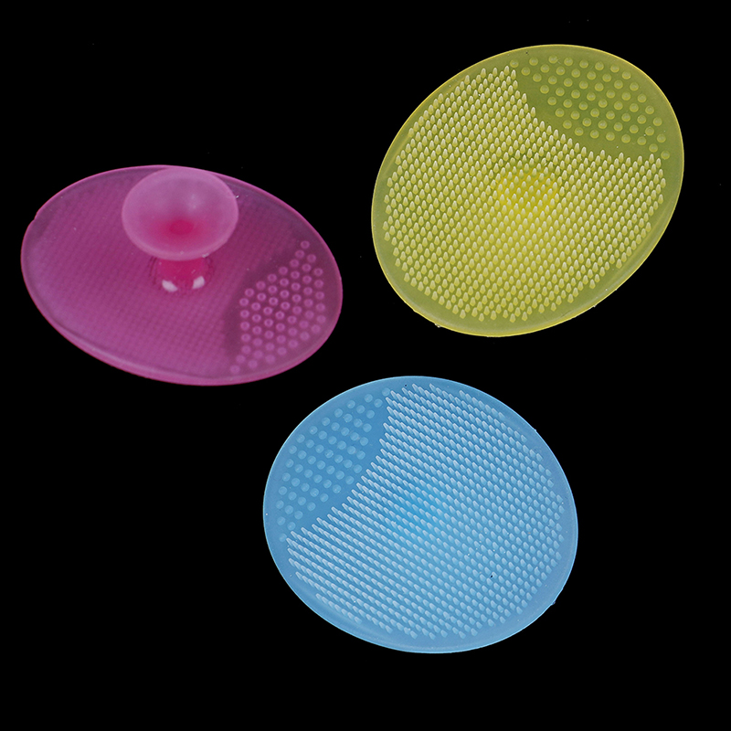 Silicone Cleanser Pads Face Wash Brush Exfoliating Cleansing Blackhead Remover Face Skin Care Tools 4 Colors Available