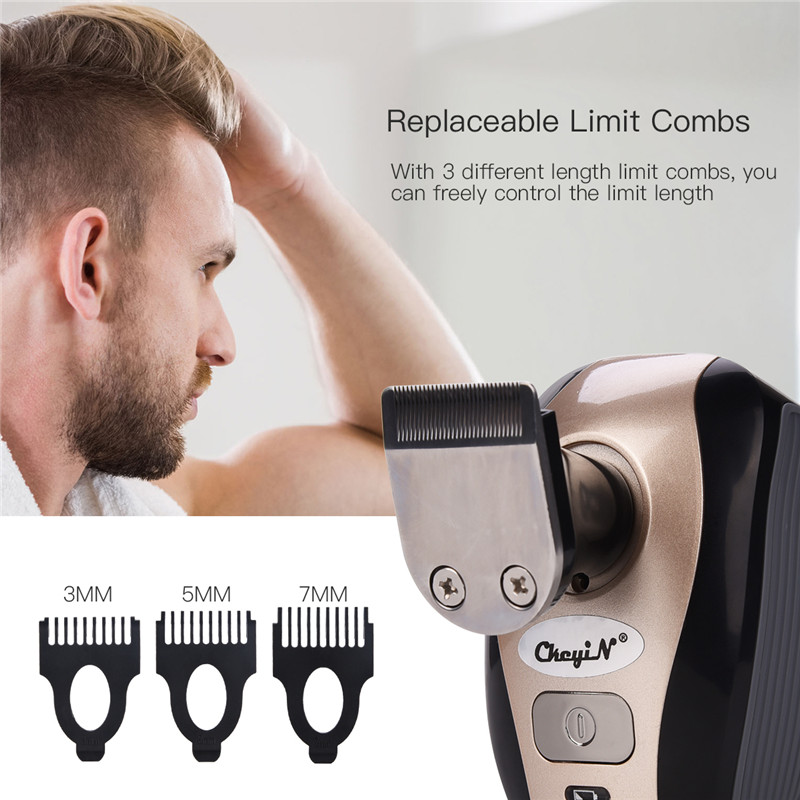 5 In 1 Electric Shaver Men Rechargeable Beard Nose Hair Trimmer Clipper Washable Bald Head Shaving Machine Face Cleaing Brush