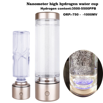 IHOOOH Nano Cup H2 Generator Alkaline Water Bottle Multifunctional Titanium Electrolysis Pure Hydrogen Gas Ventilator Lonizer