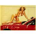 Car model Girls Vintage Paper Poster Wall Painting Home Decoration 42X30 CM 30X21 CM