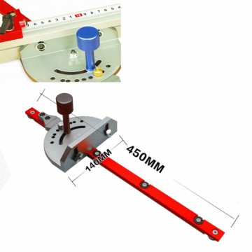 Miter Gauge Aluminium Fence For Bandsaw Table Saw Router Angle Miter Gauge Guide Engraving Machine reversal Wood Working Tool