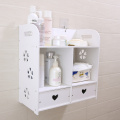 OUSSIRRO Bathroom Shelves Wall Hanging Shampoo Cosmetics Storage Rack Wall Partition Waterproof Space Utilization Tissue Box