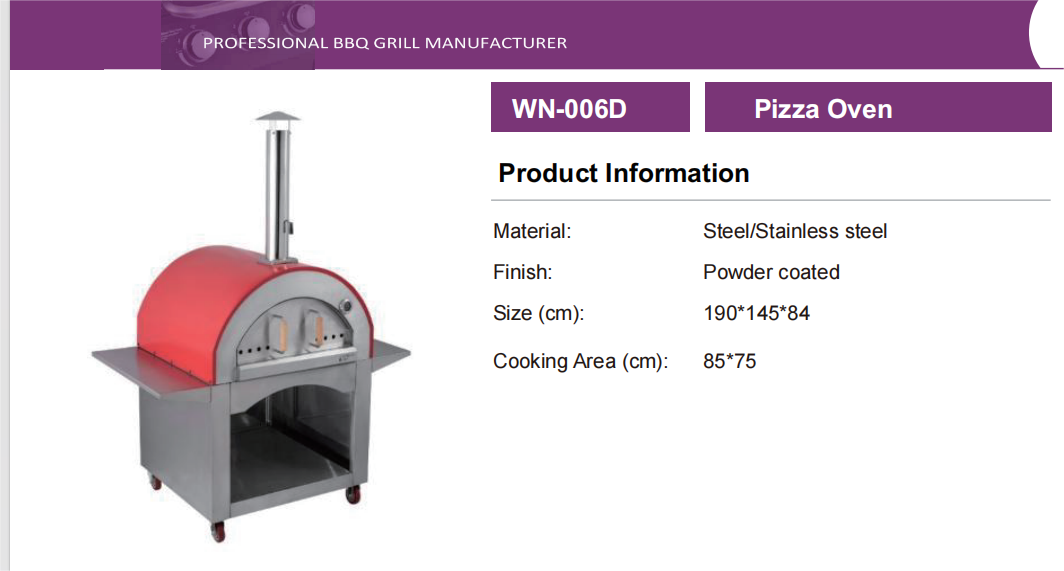 Smoke Grilled Pizza Outdoor
