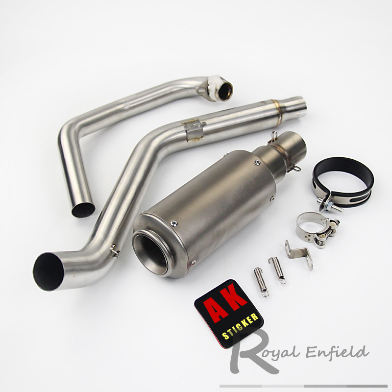 Cb190 Slip-On Motorcycle Exhaust Muffler Full Pipe Headers Elbow 51mm For CBF190R CB190R Motorbike Exhaust Pipe With DB Killer