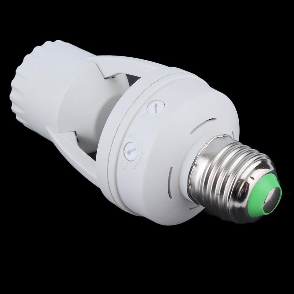 E27 Plug 360 Degree PIR Induction Motion Sensor Infrared Motion Detection Sensor Light Bulb Socket Switch Base Holder AC110-220V