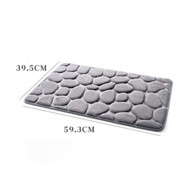 40x60cm bath mats Coral Fleece Bathroom Memory Foam Rug Kit Toilet Non-slip Mats Floor Carpet Set Mattress for Bathroom Decor