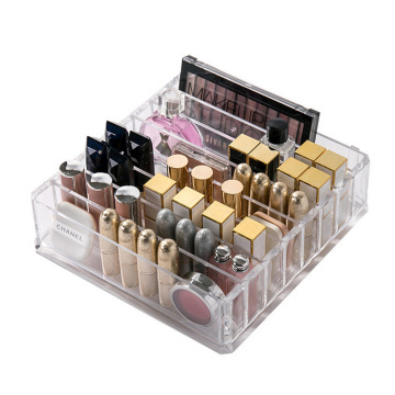 Plastic PS Makeup Organizer CC Cream Storage Box Clarity Cosmetic Makeup Holder Vanity Cabinet Powder Display Shelf Escritorio