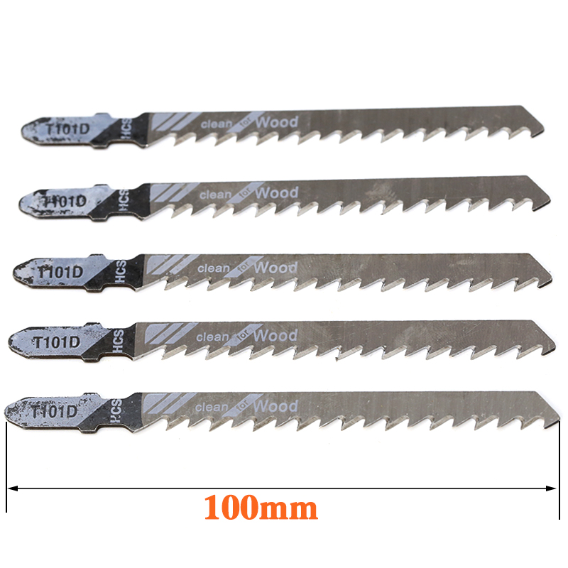 Jig Saw Blades T101D 100mm Clean Cutting 5Pcs For Wood PVC Fibreboard Reciprocating Saw Blade Power Tools