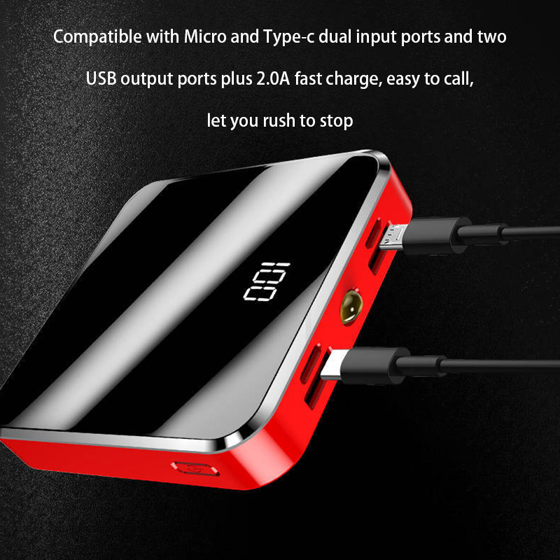 20000mAh Portable Mini Power Bank For Xiaomi Mi 9 iPhone Powerbank Mini Dual USB Fast Charging External Battery Pack Poverbank