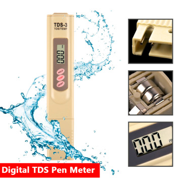 Portable Digital LCD TDS Meter Metr Purity Filter TDS Tester Water Quality Testing Pen 0-9990 PPM Temp Water Tester Accurate