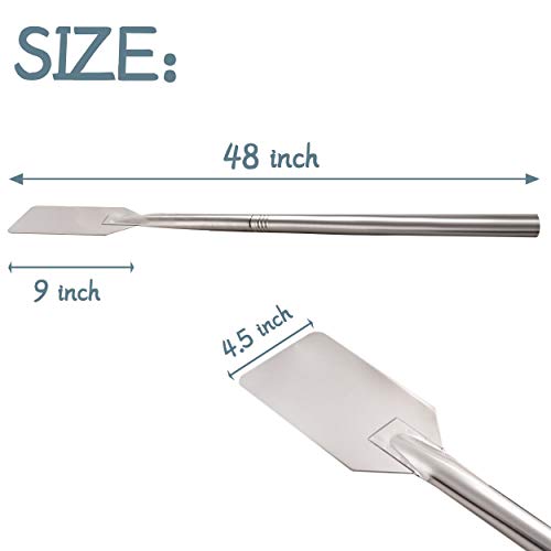 Stainless Steel Mixing Paddle With Threads Removable Handle