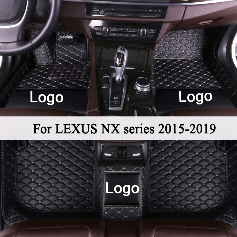 MIDOON leather Car floor mats for LEXUS NX series 200 300h 300 200t 2015 2016 2017 2018 2019 Custom auto foot Pads automobile