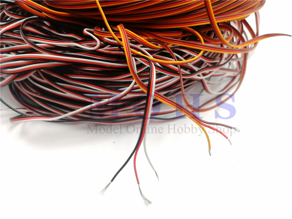 5meter/10meter B/R/W B/R/O 26 awg 30cores servo lead extension cable servo extended cable wire cable for servo extension