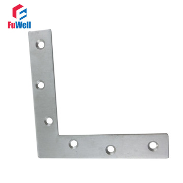 2pcs 150mm x 150mm L Type Bracket Stainless Steel 2mm Thickness Mending Repair Plate Connector Corner Angle Bracket