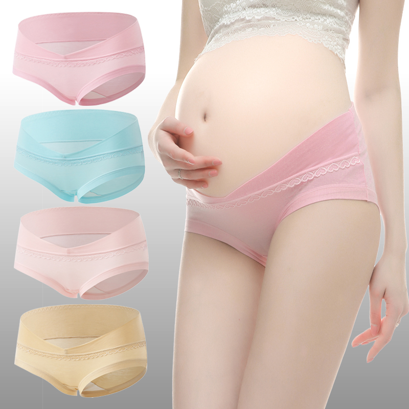 Maternity Underwear Low Waist Maternity Panties Women Underpants U-Shaped Modal Cotton Fabric Pregnancy Briefs Pregnant Clothes
