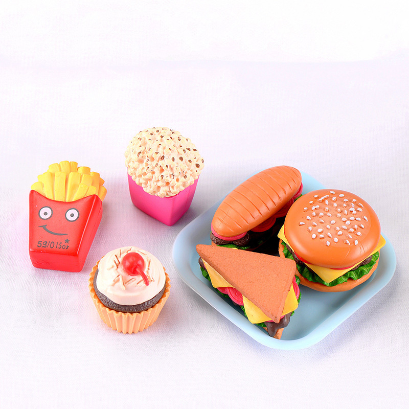 Simulation Hamburg Figures Food Snacks Miniature Figurine Pretend play Kitchen Toy Doll House DIY Accessories gift Baby Gift