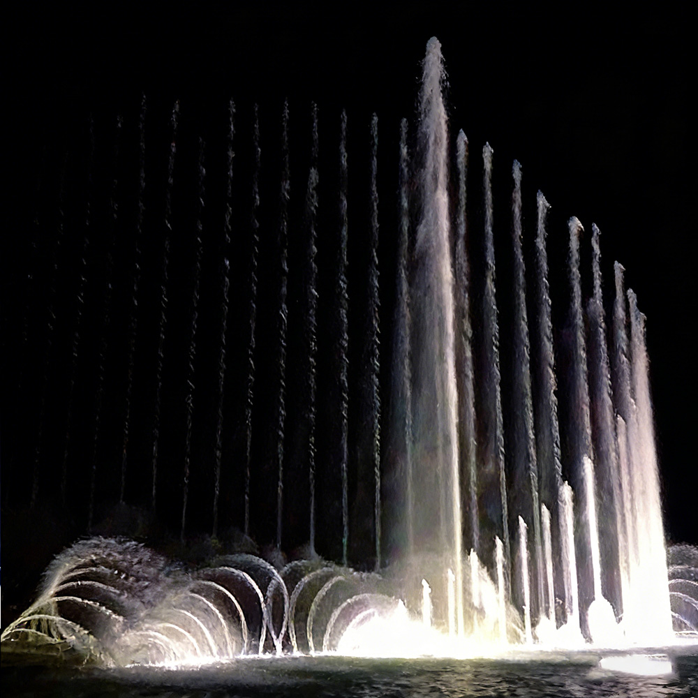 water fountain floating