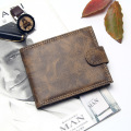 Luxury Designer Mens Wallet Leather PU Bifold Short Wallets Men Hasp Vintage Male Purse Coin Pouch Multi-functional Cards Wallet