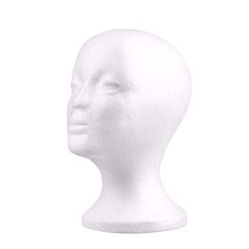 Hot White Female Styrofoam Mannequin Manikin Head Model Foam Sponge Wig Hair Glasses Display Glasses Cap Display Stand