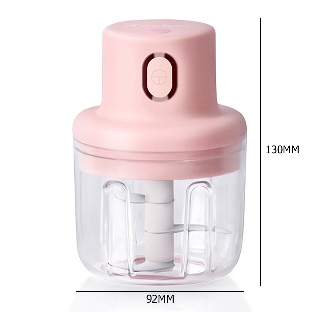 250ml Cute Wireless Mini Electric Garlic Food Chopper Ginger Vegetable Crusher Cutter Food Blender Processor Kitchen Tools