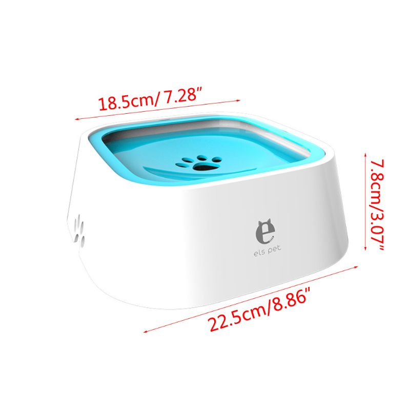 Portable Dog Bowl Pet Floating Bowl Splash-proof no Wet Mouth Non-slip Non-wet Beard Dog Water Dispenser Drinking Basin Feeder