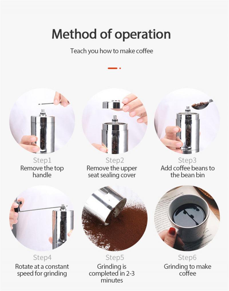 Manual Coffee Bean Grinder Electric Mini Coffee Beans Nut Grinder Cafe Multifunctional Coffee Machine Kitchen Tool Coffeeware