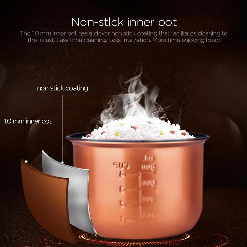 Electric Cooker Heating Lunch Box Mini Rice Cooker Meiyun 220V 1.2L Multifunctional Portable Kitchen Electronic Insulation
