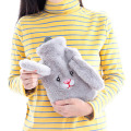 Cartoon Rabbit Explosion-proof Plush Fabrics Hot Water Bottle Cover Warm Water Bag Removable Washable Hot Water Bottle Cover