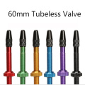 60mm 1pcs Bicycle Tubeless Tire Valve for Bike Tubeless Ready Tire Tyre Aluminum Alloy