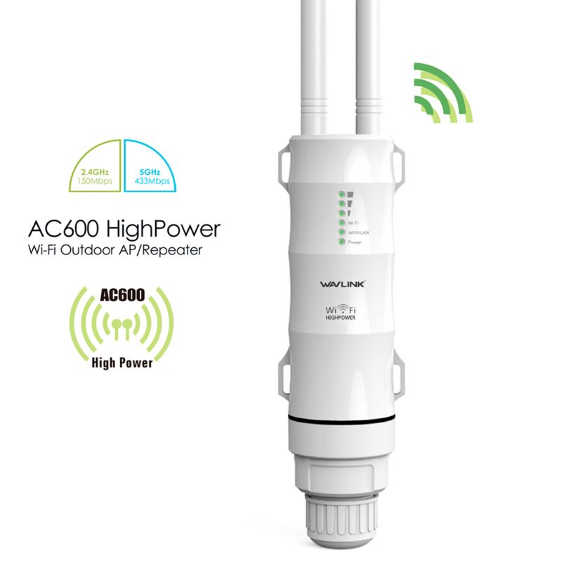 AC600 Wifi 2.4G 5G Frequency Wireless Repeater High Power Outdoor WIFI Router