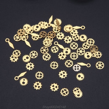 60Pcs/120Pcs/240Pcs Resin Jewelry Fillings Mixed Steampunk Cogs Gears Clock Hand Charm UV Frame Gear DIY Tools Jy15 20 Dropship