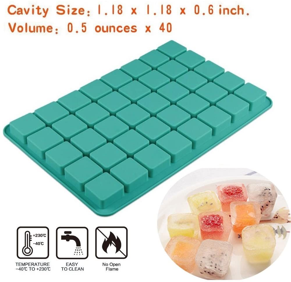 Home Kitchen Cake Mold Cavities Cube Square Caramel Candy Silicone Chocolate Truffles Jelly Ice Tray Mould Bake Decorating Tool